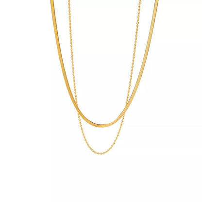 CHAMPAGNE LAYERED NECKLACE