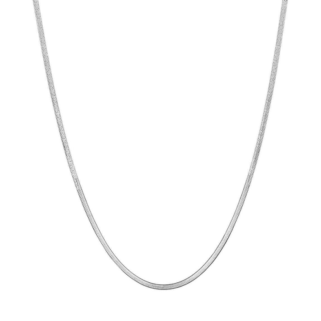 Silver Flat Snake Chain